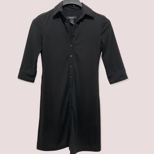 EXPRESS Black casual dress to wear with belt. Size 1/2